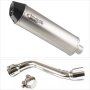 Lextek RP1 Gloss S/Steel Oval Exhaust 400mm with Link Pipe for Honda CRF 250L & Rally (17-...