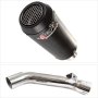 Lextek CP9C Full Carbon Exhaust 180mm with Link Pipe for Honda VFR 800 (97-01)