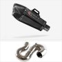 Lextek XP13C Carbon Fibre Exhaust 210mm with Link Pipe for Honda CBR1000RR Fireblade (14-1...