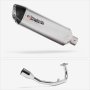 Lextek Stainless Steel VP1 Matt S/Steel Exhaust System 300mm for Lexmoto Diablo 125