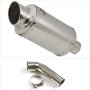 Lextek YP4 S/Steel Stubby Exhaust 200mm with Link Pipe for Suzuki DL1000 V-Strom (14-19)