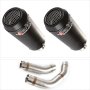 Lextek CP9C Full Carbon Exhaust 180mm with Link Pipe for Yamaha YZF R1 (09-14)