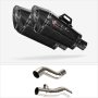 Lextek XP8C Carbon Fibre Exhaust 210mm with Link Pipes for Kawasaki Z1000SX With Luggage (...