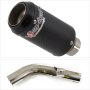 Lextek CP8C Full Carbon Exhaust 150mm with Link Pipe for Honda VFR800 (14-19)