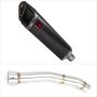 Lextek SP7C Gloss Carbon Fibre Exhaust 400mm with Link Pipe for Yamaha YZF R1 (99-01)
