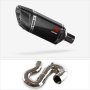 Lextek SP11C Gloss Carbon Fibre Exhaust 200mm with Link Pipe for Honda CBR1000RR Fireblade...