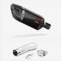 Lextek SP11C Gloss Carbon Fibre Exhaust 200mm with Link Pipe for SUZUKI SFV 650 Gladius (0...