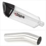 Lextek SP4 Polished Stainless Steel Exhaust 300mm with Link Pipe for Kawasaki ZX-10R Ninja...
