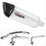 Lextek SP4 Polished Stainless Steel Exhaust System 300mm for Yamaha T-Max 530 (14-16)