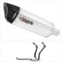Lextek SP4 Polished Stainless Steel Exhaust System 300mm High Level