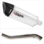 Lextek SP4 Polished Stainless Steel Exhaust 300mm with Link Pipe for Kawasaki ZX-10R Ninja...