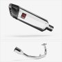 Lextek Stainless Steel SP4 Polished Stainless Steel Exhaust System 300mm for Lexmoto Diabl...