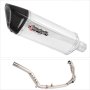 Lextek SP4 Polished Stainless Steel Exhaust System 300mm for Honda CRF1000 Africa Twin (16...