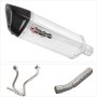 Lextek SP4 Polished Stainless Steel Exhaust System 300mm for Yamaha Tenere 700 (19-)