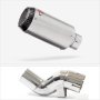 Lextek CP1 Matt S/Steel Carbon Tip Exhaust 150mm with Link Pipe for Kawasaki Ninja H2 SX (...