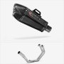 Lextek XP13C Carbon Fibre Exhaust System 210mm for Yamaha YZF R3 (18-20)