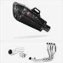 Lextek XP8C Carbon Fibre Exhaust System 210mm for Kawasaki Z H2 (20-23)
