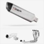 Lextek VP1 Matt S/Steel Exhaust System 300mm for Kawasaki Z H2 (20-23)