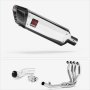 Lextek SP4 Polished Stainless Steel Exhaust System 300mm for Kawasaki Z H2 (20-23)