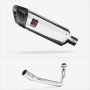Lextek SP4 Polished Stainless Steel Exhaust System 300mm for Lexmoto Pegasus 300