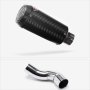 Lextek CP9C Full Carbon Exhaust 180mm with Link Pipe for Kawasaki Z900 (20-23)