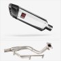 Lextek SP4 Polished Stainless Steel Exhaust System 300mm for Lexmoto Enigma 125