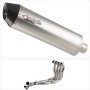 Lextek RP1 Gloss S/Steel Oval Exhaust System 400mm for BMW S1000XR (15-19)