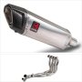 Lextek SP4 Polished Stainless Steel Exhaust System 300mm for BMW S1000XR (15-19)