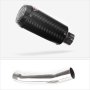 Lextek CP9C Full Carbon Exhaust 180mm with Link Pipe for Suzuki SV650 (99-02)