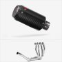 Lextek Stainless Steel CP8C Carbon Fibre Exhaust System 150mm Single Sided