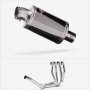 Lextek Dark Tint Stainless Steel OP15 Stainless Exhaust System 200mm Single Sided