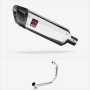 Lextek SP4 Polished Stainless Steel Exhaust System 300mm for Lexmoto Tempest GT 125