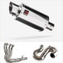 Lextek YP4 S/Steel Stubby Exhaust System 200mm for Honda CBR1000RR Fireblade (14-16)