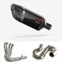 Lextek SP11C Gloss Carbon Fibre Exhaust System 200mm for Honda CBR1000RR Fireblade (14-16)