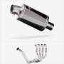 Lextek Stainless Steel OP15 Dark Tint Stainless Exhaust System 200mm for Yamaha YZF R6 (99...