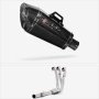 Lextek Stainless Steel XP8C Carbon Fibre Exhaust System 210mm Low Level for Yamaha MT-09 (...