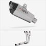 Lextek Stainless Steel XP10 Matt S/Steel Exhaust System 210mm Low Level for Yamaha MT-09 (...