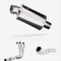 Lextek Polished Stainless Steel OP4 Full Exhaust System 200mm High Level for Yamaha MT-09 ...