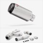Lextek Matt Stainless Steel CP1 Exhaust 150mm with De-Cat Link Pipe for Yamaha MT-10 (16-2...
