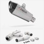 Lextek Matt Stainless Steel XP10 Exhaust 210mm with De-Cat Link Pipe for Yamaha MT-10 (16-...