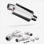 Lextek Polished Stainless Steel OP4 Exhaust 200mm with De-Cat Link Pipe for Yamaha MT-10 (...