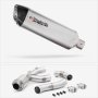 Lextek VP1 Matt S/Steel Exhaust 300mm with Silencer De-Cat Link Pipe for Yamaha MT-10 (16-...