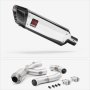 Lextek SP4 Polished Stainless Steel Exhaust 300mm with Silencer De-Cat Link Pipe