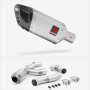 Lextek Matt Stainless Steel SP5 Exhaust 200mm with De-Cat Link Pipe for Yamaha MT-10 (16-2...