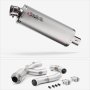 Lextek OP1 Matt S/Steel Exhaust 350mm with Silencer De-Cat Link Pipe for Yamaha MT-10 (16-...