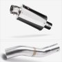 Lextek Stainless Steel OP4 Exhaust 200mm for Honda CBR500R (22-24) with Link Pipe