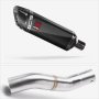Lextek Stainless Steel SP9C Exhaust 300mm for Honda CBR500R (22-24) with Link Pipe