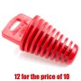 Lextek Red Large Exhaust Silencer Plug (12 for the price of 10)