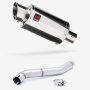 Lextek YP4 S/Steel Stubby Exhaust 200mm with Link Pipe for Honda CBR600 F (87-90)