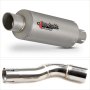 Lextek GP1 Matt S/Steel GP Stubby Exhaust 240mm with Link Pipe for Honda CMX500 Rebel (17-...